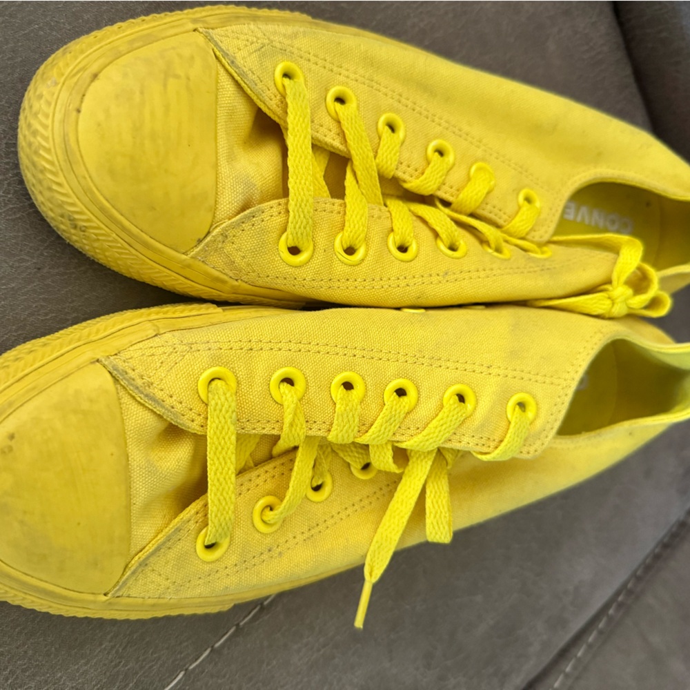 Bright Yellow Converse Sneakers